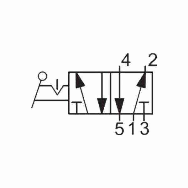 Permarind - Válvula Manual 5/2 1/8" com Manípulo