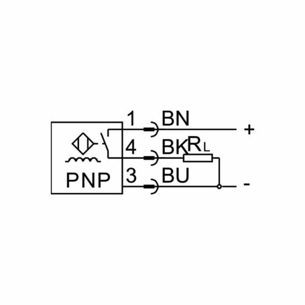 Permarind - Sensor Indutivo de Proximidade Modelo: SIEN-M8B-PS-S-L