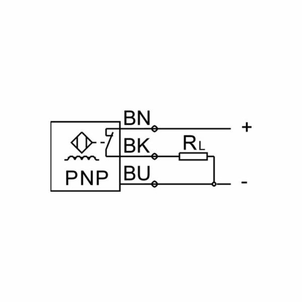 Permarind - Sensor Indutivo de Proximidade Modelo: SIEN-M8B-PO-K-L